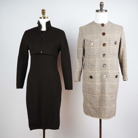 2pc Women's Designer Dresses incl. Gianfranco Ferre, Size 6"8