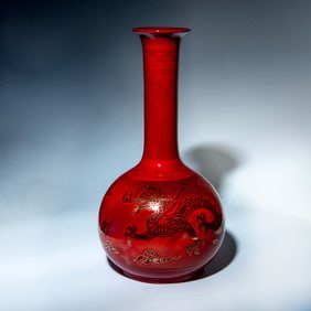 Bernard Moore Flambe Pottery Vase