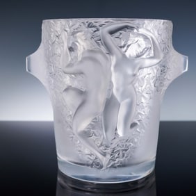 Lalique Crystal Ice Bucket, Ganymede