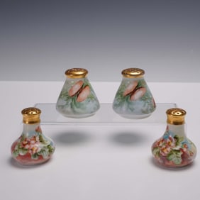 4pc Bavaria Hand Painted Salt and Pepper Shakers