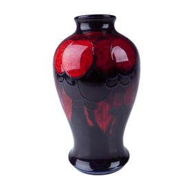 Moorcroft Pottery Large Flambe Wisteria Vase