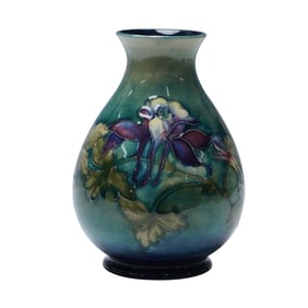 Moorcroft Pottery Vase, Hibiscus
