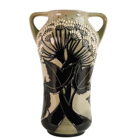Moorcroft Twin Handled Vase Summer Silhouette Pattern By Vicky Lovatt Shape