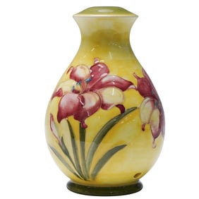 Moorcroft Pottery Lamp Base, Freesia