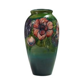Walter Moorcroft Pottery Vase, Anemone