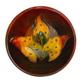 William Moorcroft Autumn Leave Small Bowl Potter to HM Queen