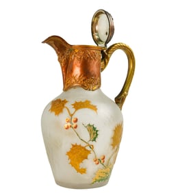 Val St. Lambert Cameo Glass Ewer