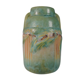 Roseville Pottery Ceramic Vase, Laurel Green