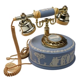 Wedgwood Light Blue Jasperware Rotary Phone