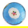 Vintage Blue Guilloche with Interior Vermeil