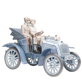 Lladro Porcelain Figurine, Motoring in Style #5884