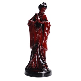 Royal Doulton Flambe Figurine, The Geisha HN3229