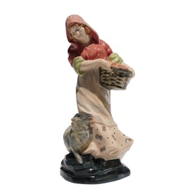 Royal Doulton Earthenware Figurine, Fruit Gathering HN562