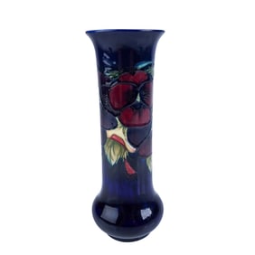 Moorcroft Pottery Large Pansy Vase