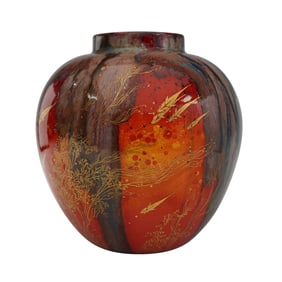 Royal Doulton by Harry Nixon Flambe Sung Aquatic Vase