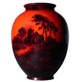 Royal Doulton Flambe Glazed Vase