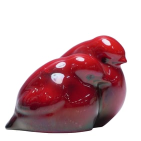 Royal Doulton Flambe Animal Figurine, Chicks - Two HN236
