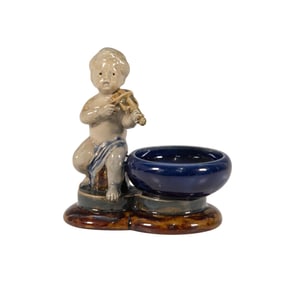 Doulton Lambeth George Tinworth Figural Salt Cellar