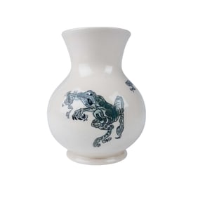 Andrew Hull Pottery Grotesque Frog Design Trial Vase