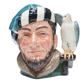 Royal Doulton Large Character Jug, The Falconer D6533 Stoke on Trent Jubile