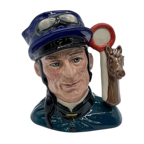 Royal Doulton Sample Colorway Small Character Jug, Jockey