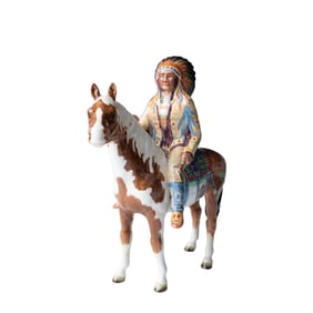 Beswick Horse Figurine, Mounted Indian 1391