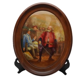 Doulton Burslem by Walter Nunn Framed Plaque, Falstaff