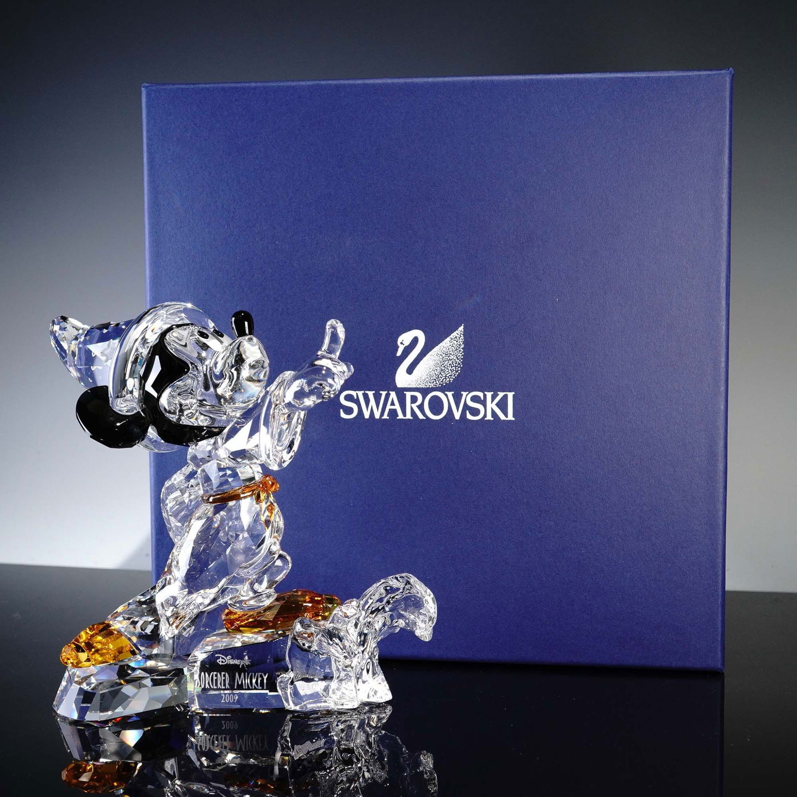 Swarovski Crystal Figurine, Sorcerer Mickey 2009
