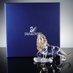 Swarovski Crystal Figurine, Mufasa from The Lion King