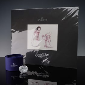 Swarovski Snow White Plaque and Lithograph