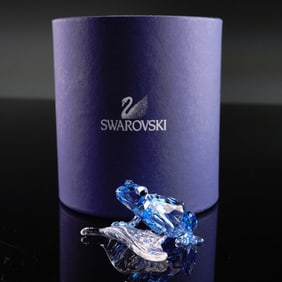 Swarovski Crystal Figurine, Dart Frog