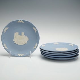 6pc Wedgwood Jasperware Christmas Plates