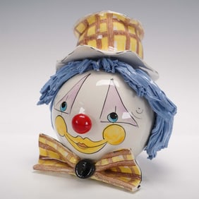 Zampiva Clown Head Figurine