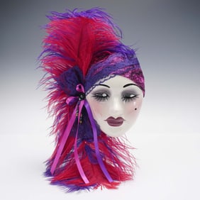 Unique Creations Ceramic Art Deco Wall Mask