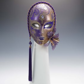 Venetian Papier Mache Carnival Wall Mask