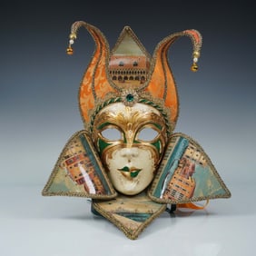 Venetian Belvedere Mask, Artist Signed Paolo Benetti