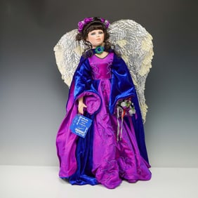 Seymour Mann Porcelain Signature Series Doll, Angel of Winter by S Easton