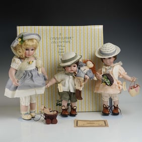 3pc Seymour Mann Connoisseur Collection Dolls The Murphys
