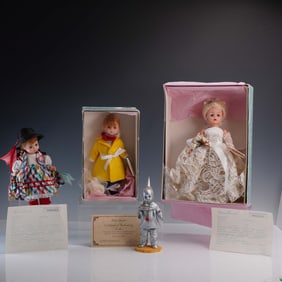 4pc Madame Alexander Dolls - Tin Man, Gigi, Rice Krispies & White Iris