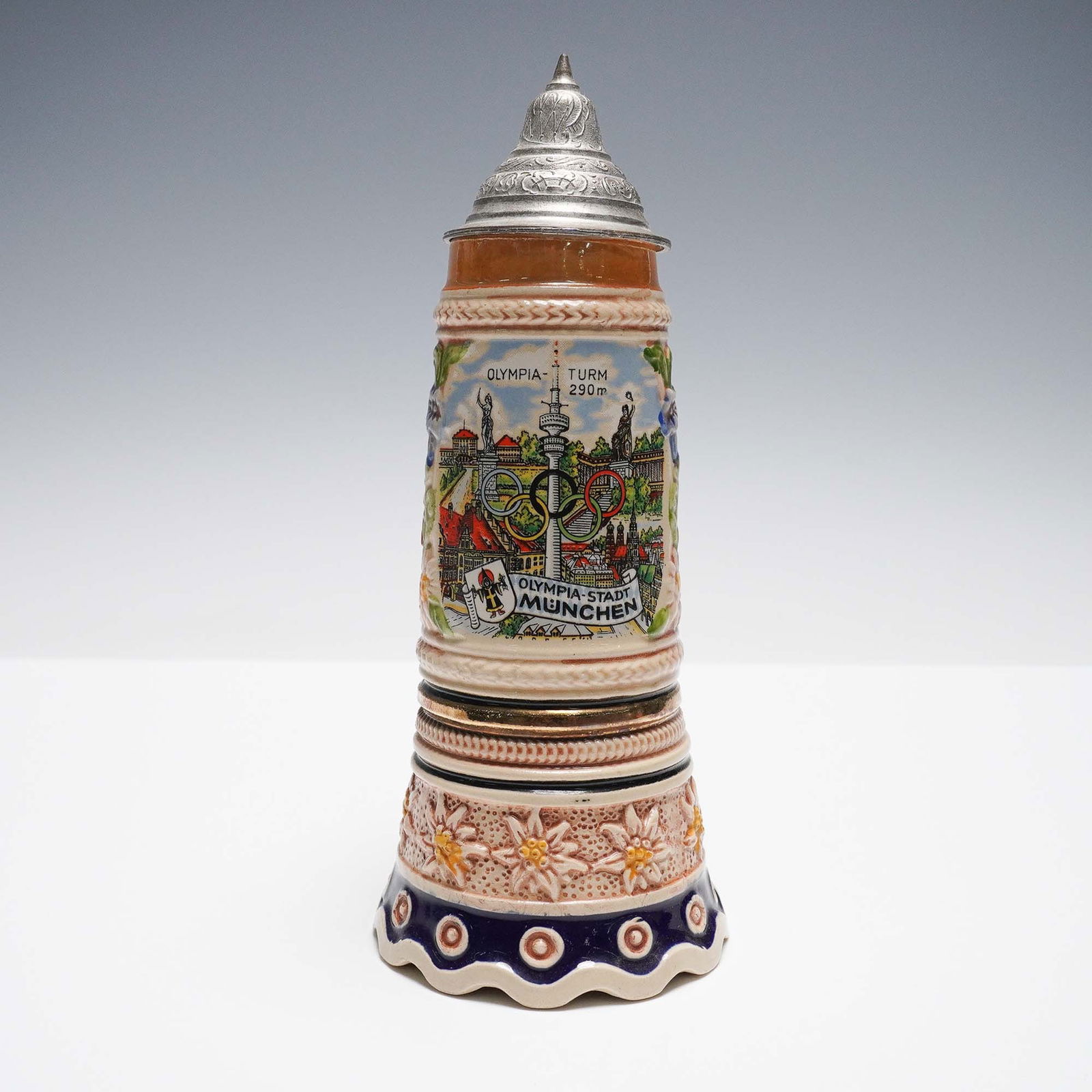 1972 Munich Olympics German Beer Stein with Built-in Music Box (1 of 7)