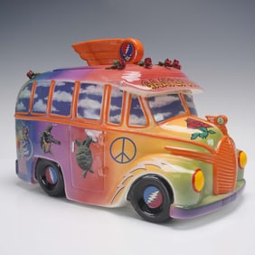 Vandor Grateful Dead Hippie Bus Cookie Jar with Original Box
