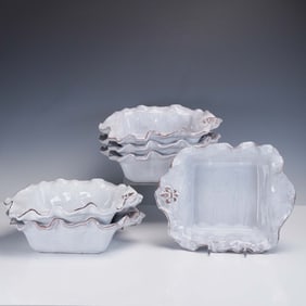 6pc Square Fleur de Lis Bakers, Abigails Italy