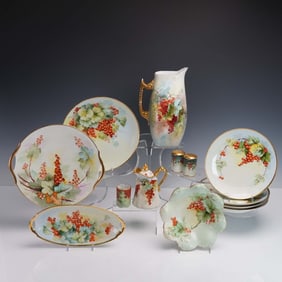 13pc Hand-Painted Mixed Porcelain Tableware Set