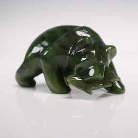 Canadian Jade Bear with Fish