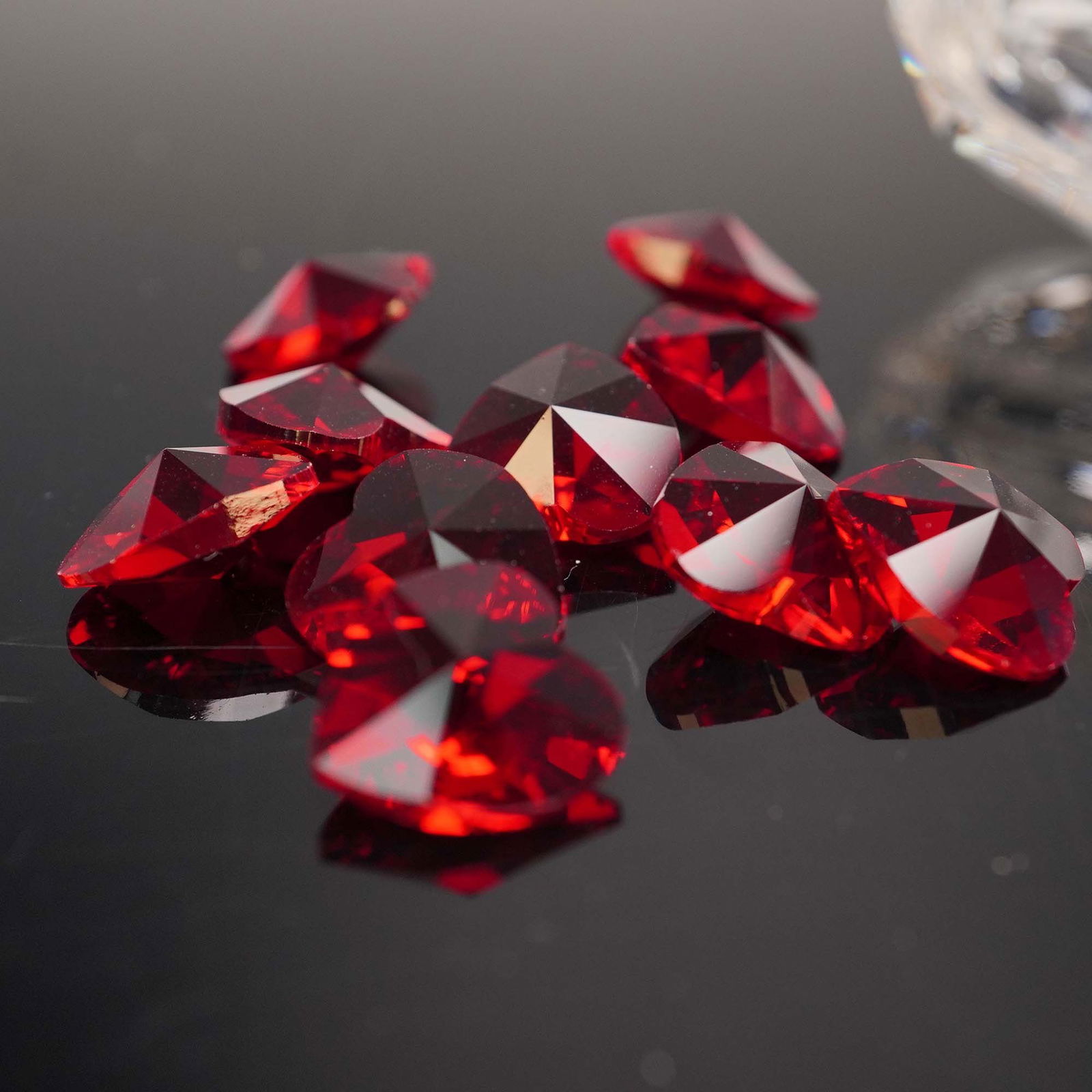 Swarovski Crystal Box with Red Hearts (1 of 5)