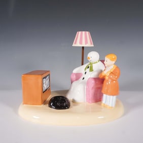 Coalport The Snowman "A Cold Night In" Figurine