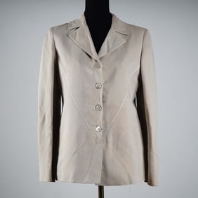 Valentino Boutique Women's Beige Jacket, Size 8