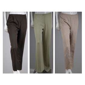 3pc Valentino Boutique and Roma Designer Pants, Sizes 8-10
