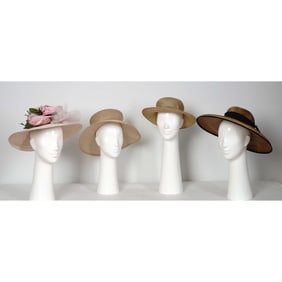 4pc Spring and Summer Woven Women's Hats - Size Small