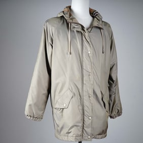 Burberry London Hooded Belted Women Parka with Nova Check Lining